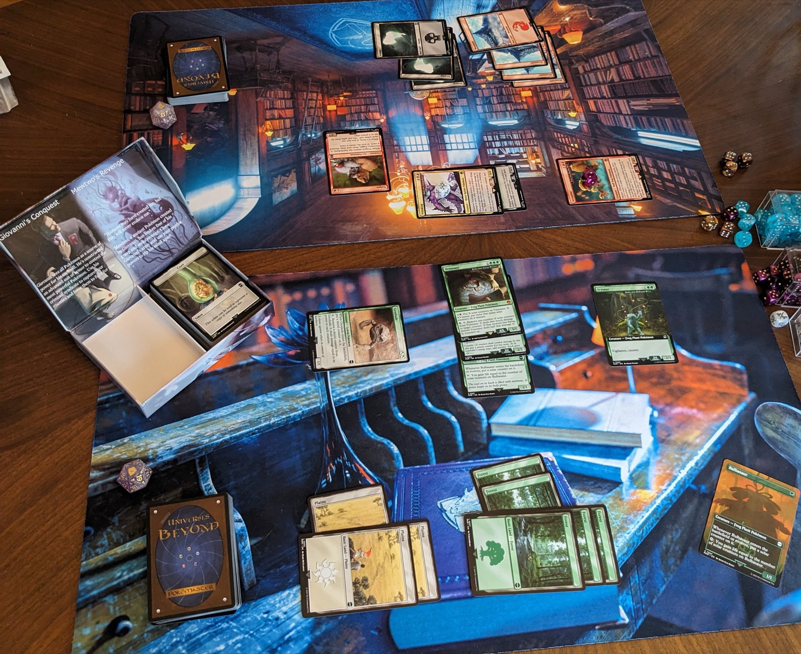 Printed cards from the set